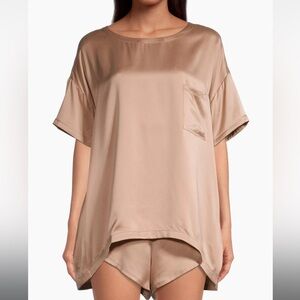 Lunya Washable Silk Tee 2-Piece Pajama Set